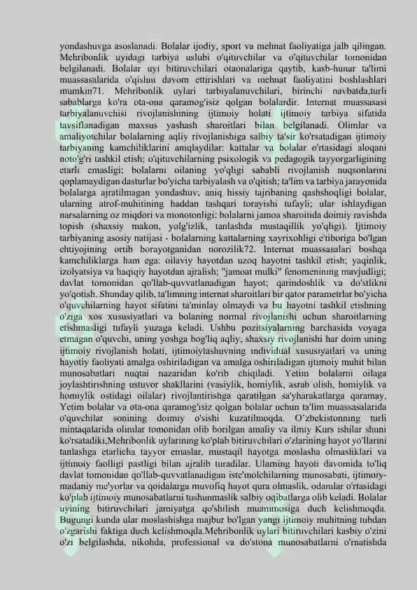 Mehribonlik uylari tarbiyalanuvchilar xulq-atvorini psixokorreksiyasi 4