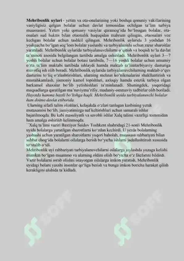 Mehribonlik uylari tarbiyalanuvchilar xulq-atvorini psixokorreksiyasi 7