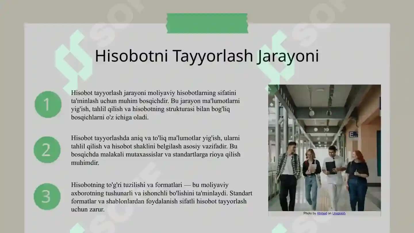 Moliyaviy hisobot auditining yakuniy bosiqichi 8