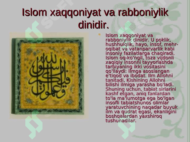 IYMON TUSHUNCHASINING MOHIYATI 2
