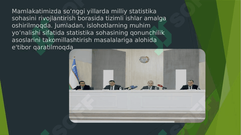 Rasmiy Statistika to'g'risidagi qonunning mazmun va mohiyati 3