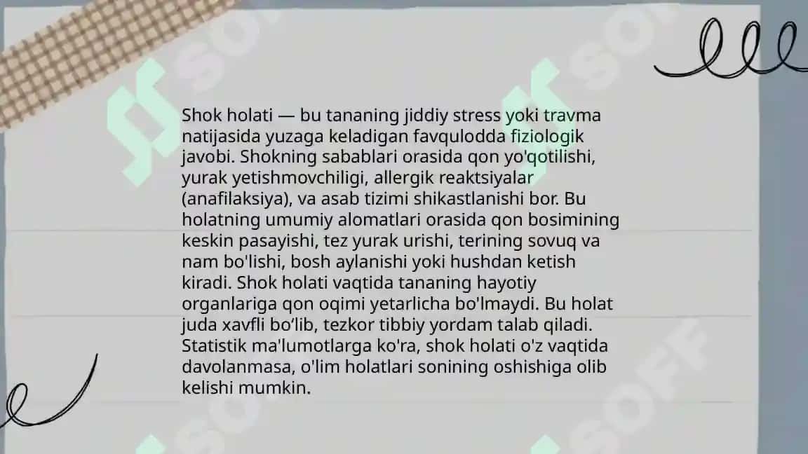 Bemorlarning ruhiy xolati, depresiya, o`zini aybdor xis qilish, ipoxondriya, suyitsidal fikrlash 4
