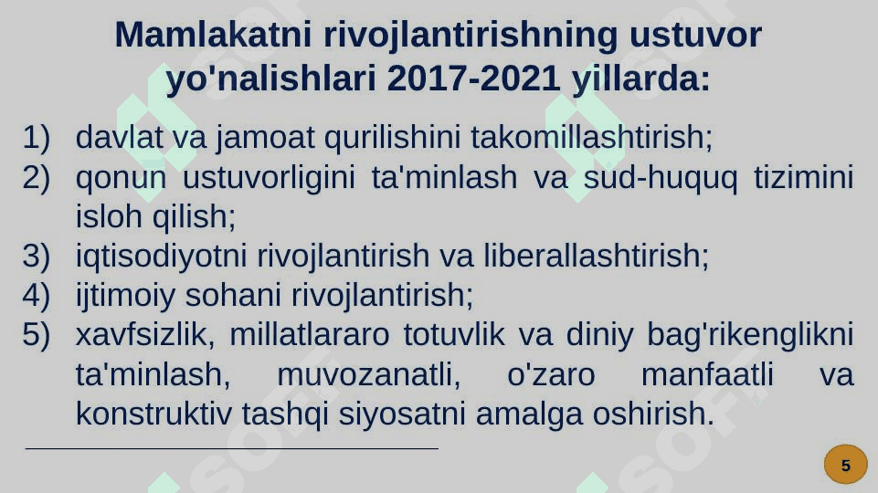 HARAKATLAR STRATEGIYASIDAN RIVOJLANISH STRATEGIYASIGACHA 5