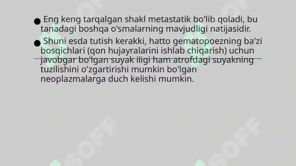 Suyakning xavfsiz, xavfli o‘smalari va o‘simtasimon jarayonlari 5