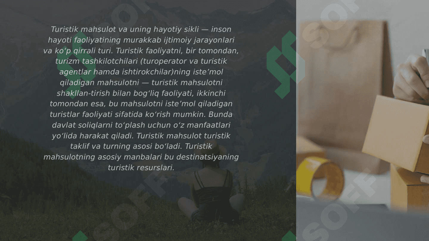 Turistik mahsulot va uning hayotiy davri 3