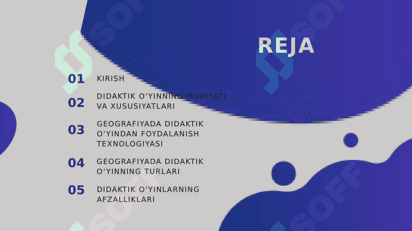 Geografiyani o’qitish jarayonida didaktik o’yinli darslar va ulardan foydalanish texnologiyasi. 2
