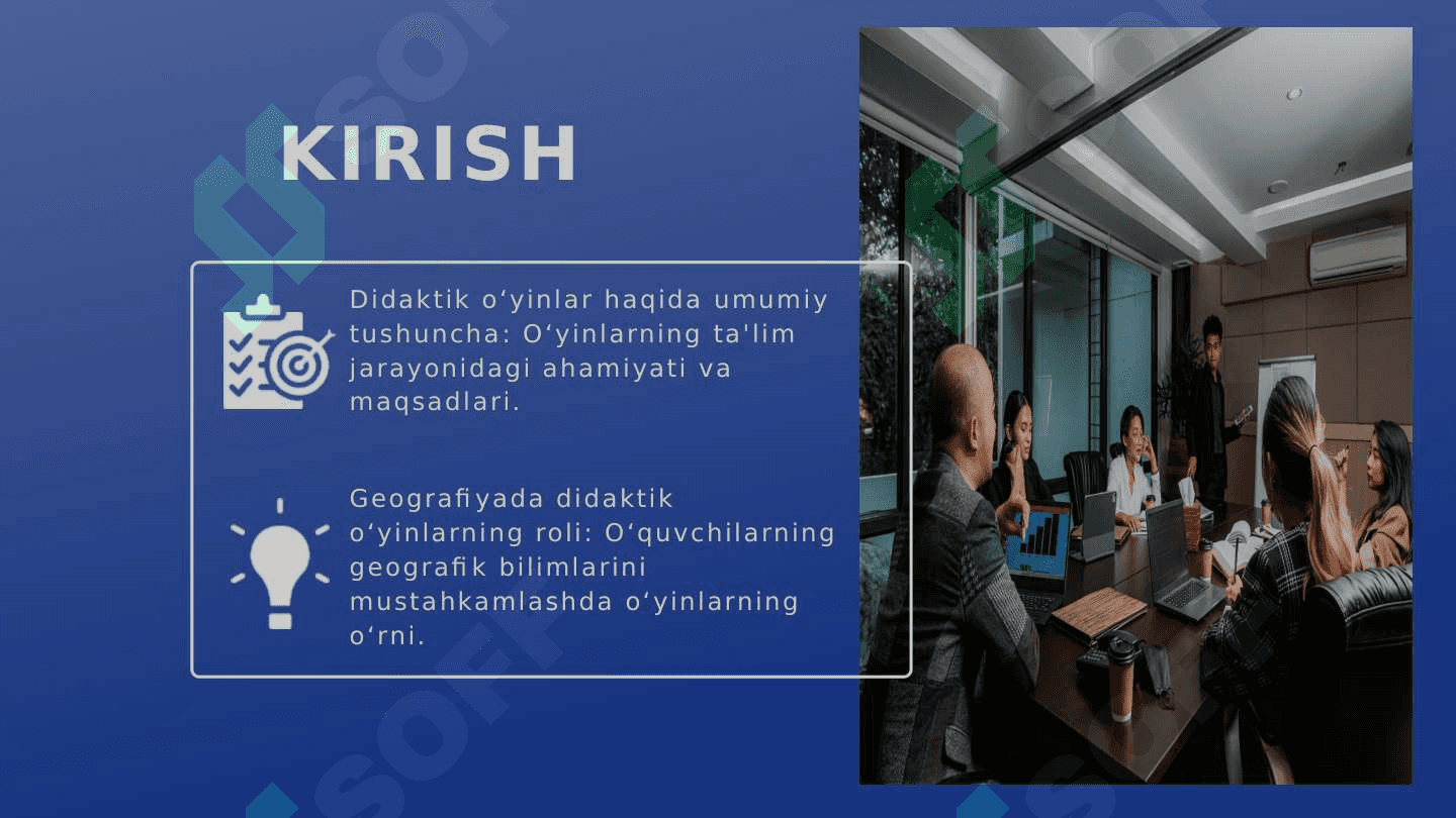 Geografiyani o’qitish jarayonida didaktik o’yinli darslar va ulardan foydalanish texnologiyasi. 3