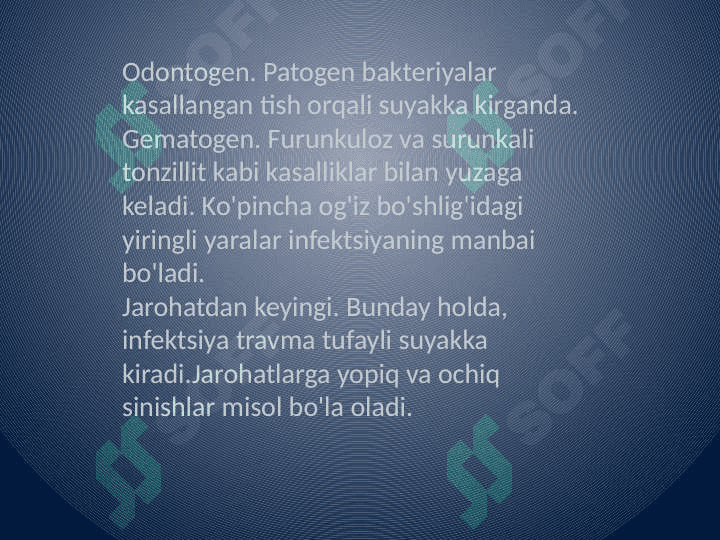 O'tkir odontogen osteomiyelit 6