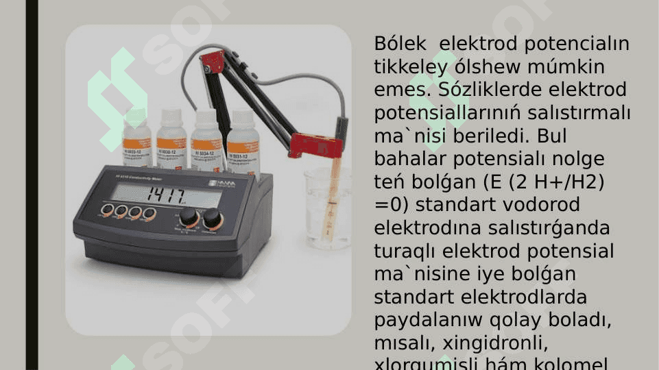 elektrod potenciallarinin' payda boliwi 6