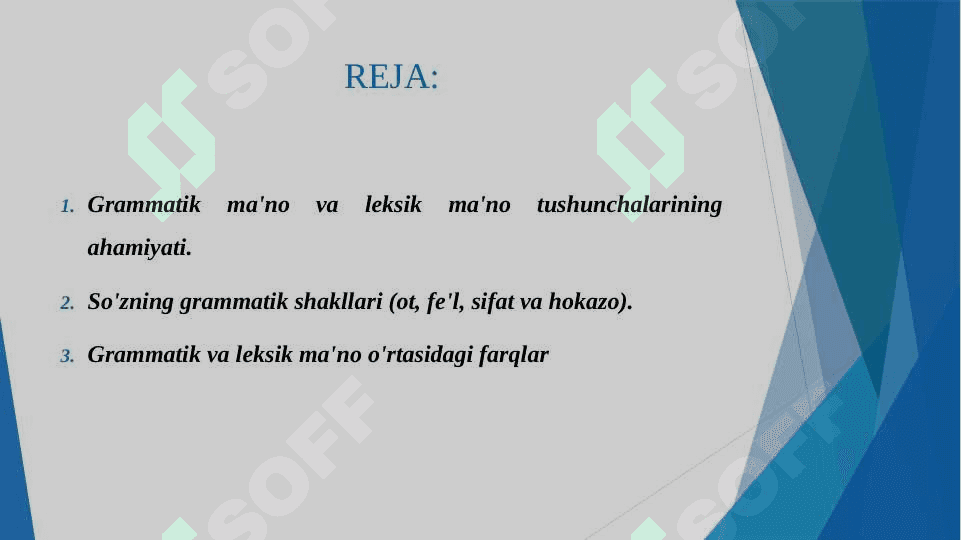 Grammatik ma'no va leksik ma'no haqida 2