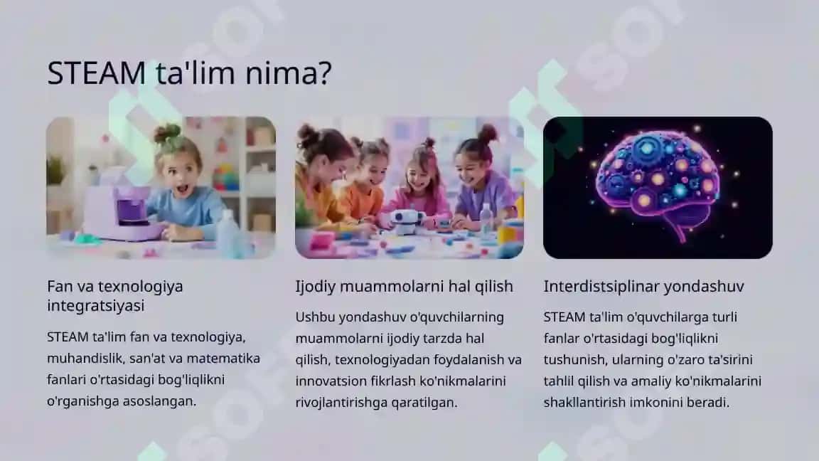 A-ART, STEM va STEAM ta'lim texnologiyalari 2