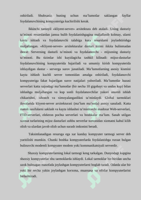 TELEKOMMUNIKATSIYA TIZIMLARINING TASNIFI VA TAHLILI 7