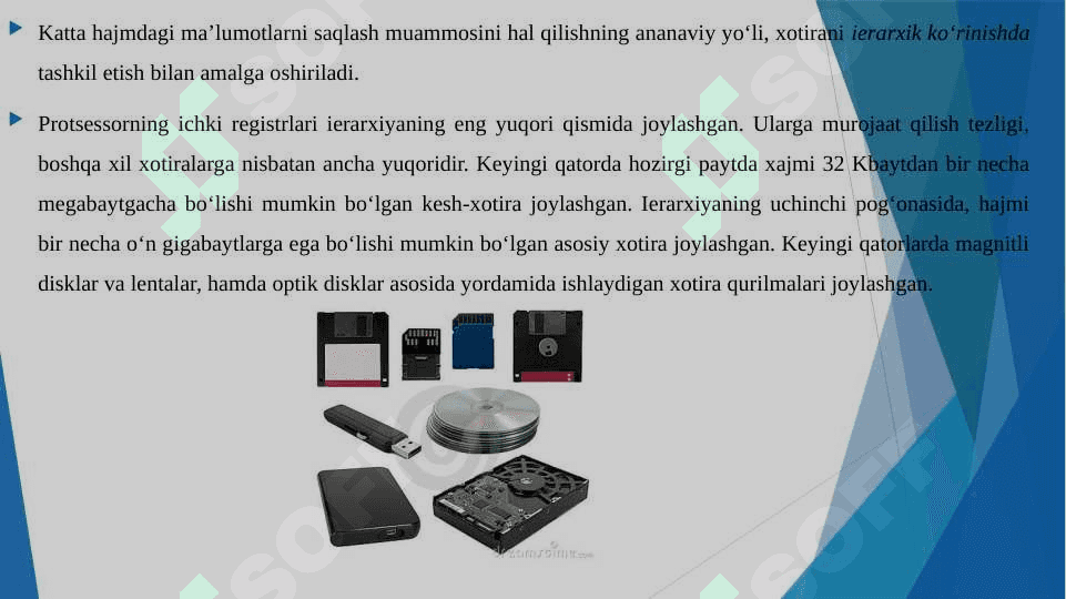 XOTIRANING TASHKIL ETILISHI VA TURLARI XOTIRANING ADRESLARI 3