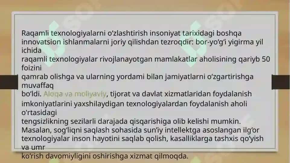 Iqtisodiyotda raqamli texnalogiyalardan foydalanishning asosiy rollari 3