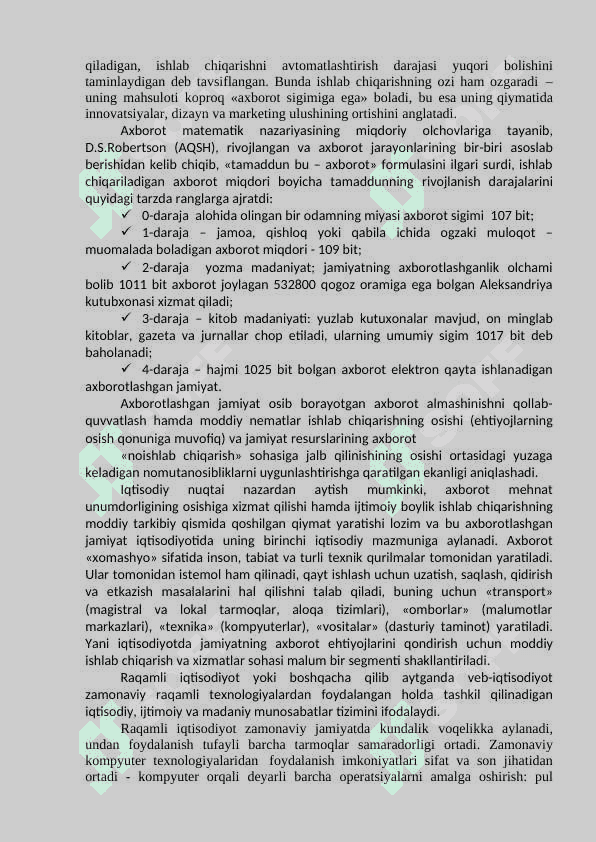 RAQAMLI IQTISODIYOT FANIGA KIRISH 2
