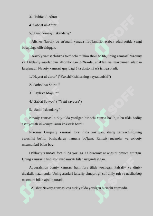 XAMSACHILIK AN'ANASI 3