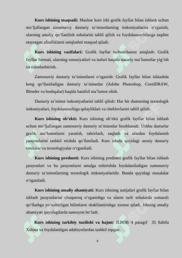 GRAFIK FAYLLAR BILAN ISHLASHNING ZAMONAVIY DASTURIY TAʼMINOTI 4