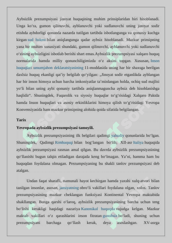 O’zbekiston Respublikasi konstitutsiyasida aybsizlik prezumptsiyasi 24 3