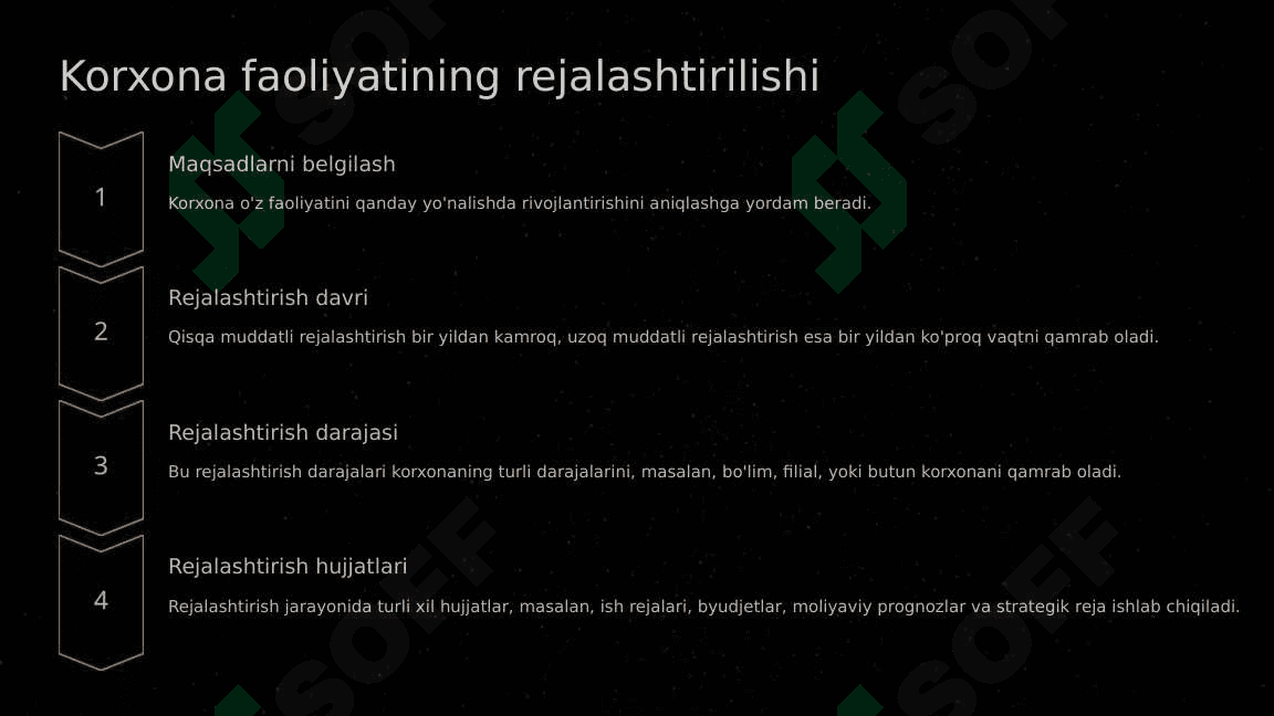 Boshqaruv hisobi korxona faoliyatini rejalashtirish va byudjetlashtirish 5
