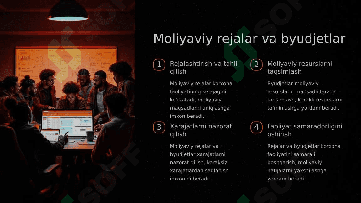 Boshqaruv hisobi korxona faoliyatini rejalashtirish va byudjetlashtirish 6