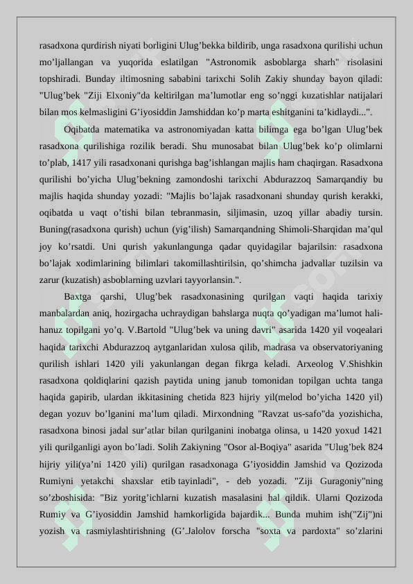 Jamiyat hayotida “Ulug’bek akademiyasi”ning tutgan o’rni 24 7