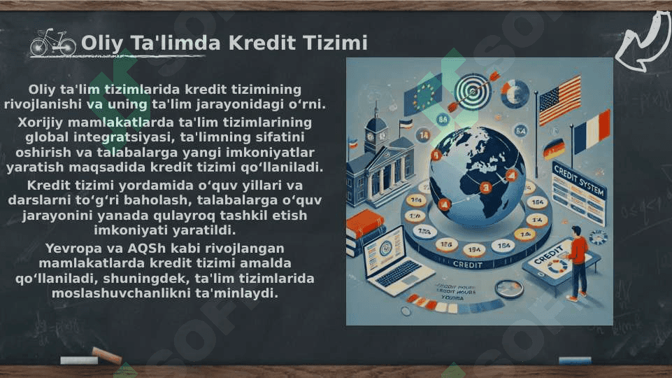 Xorijiy mamlakatlardagi oliy ta'limning kredit tizimini qiyosiy tahlil qilish 4