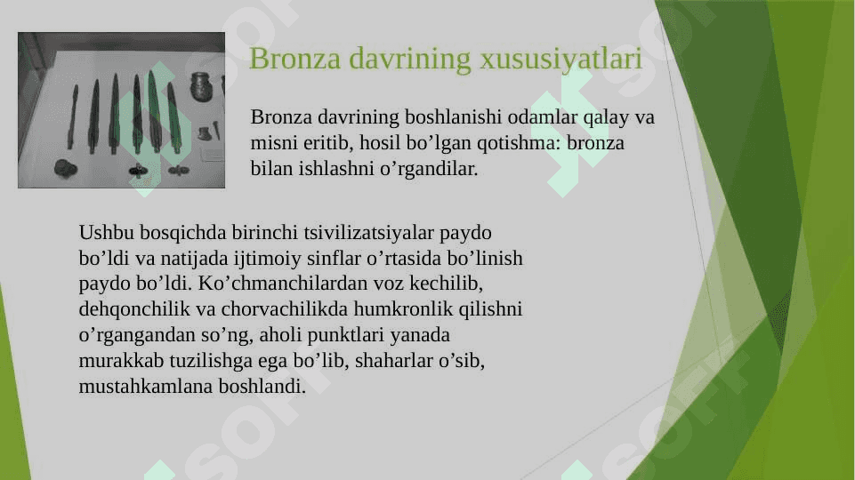 Bronza davri xususiyatlari va manzilgohlari 3