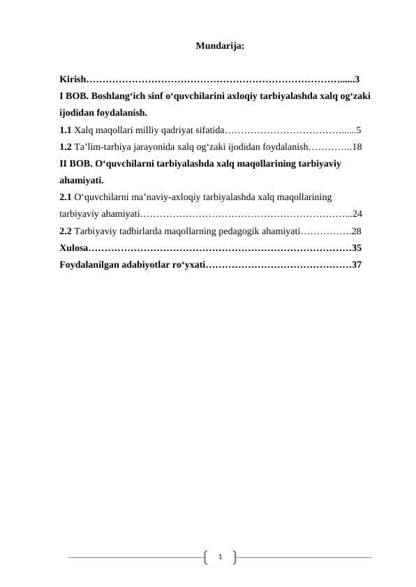 kurs ishi