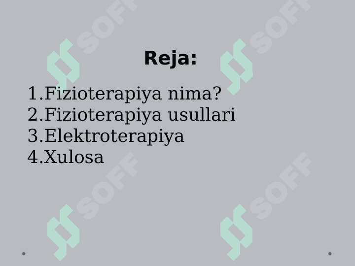 Past va yuqori chastotali fizioterapevtik apparatlar. Ularni ishlashining fizik asoslari. 2
