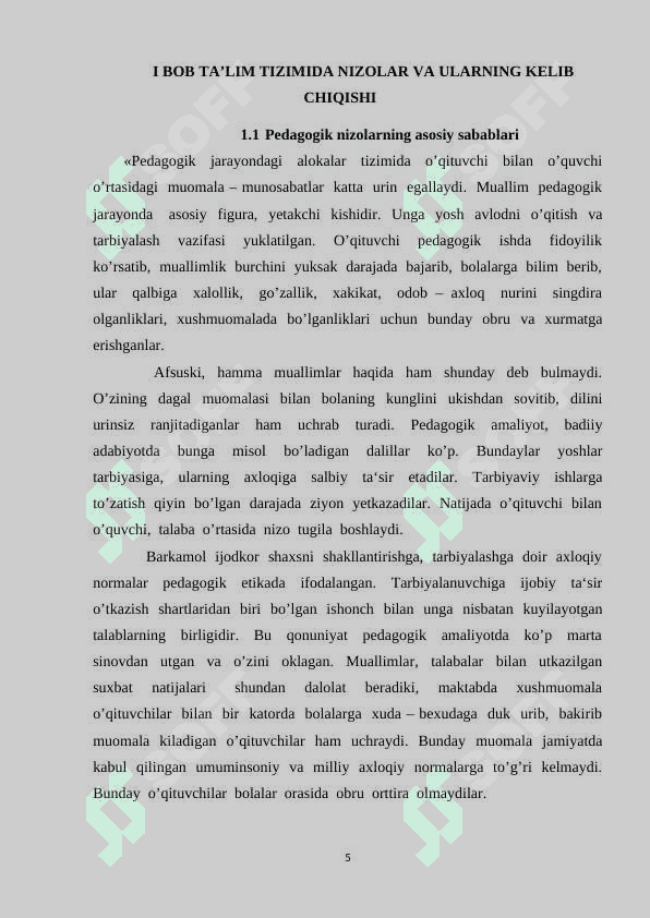 TAʼLIM TIZIMIDA NIZOLAR VA ULARNING SAMARALI HAL ETISHNING PEDAGOGIK PSIXOLOGIK YOʻLLARI 5