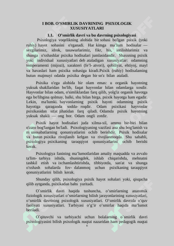 O’smir yoshdagi o‘quvchilarning muammolari va ularga ko‘rsatiladigan yordam 6