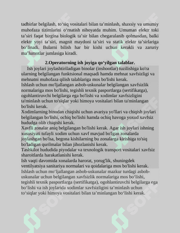 Elektr tokining inson organizmiga ta’siri. 3
