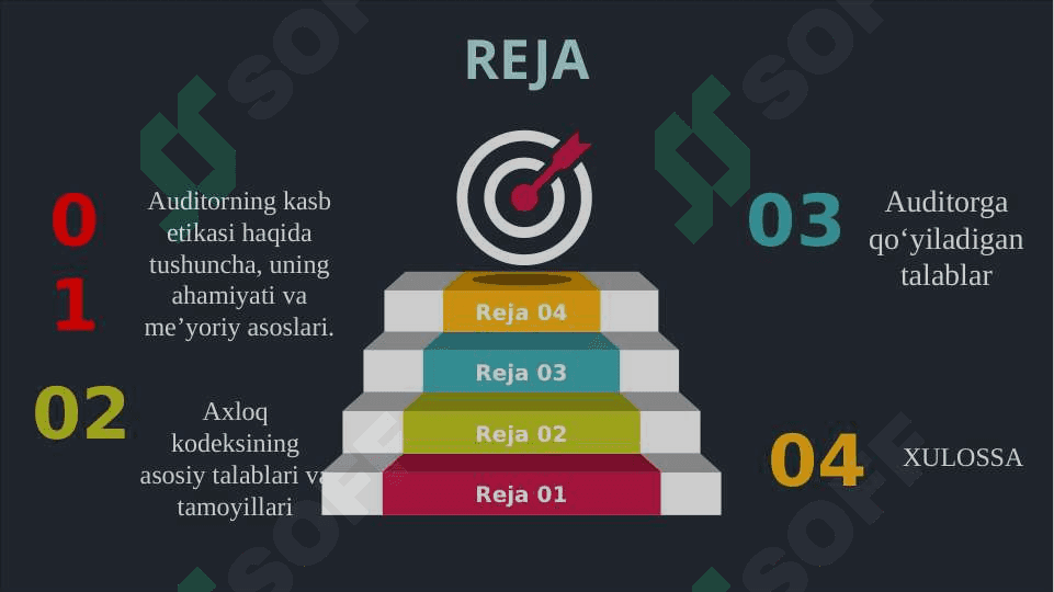 Auditorning kasb etikasi, Auditorga qo‘yiladigan talablar 2