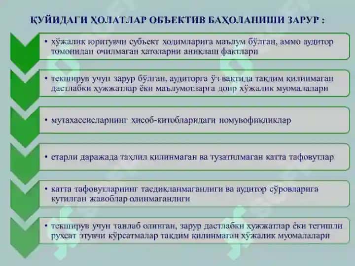 Auditorlik tekshiruvlar 4