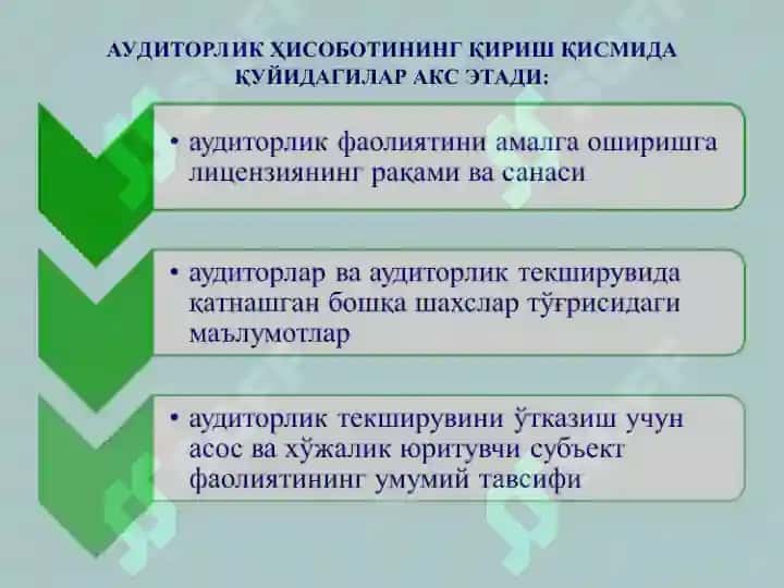 Auditorlik tekshiruvlar 7