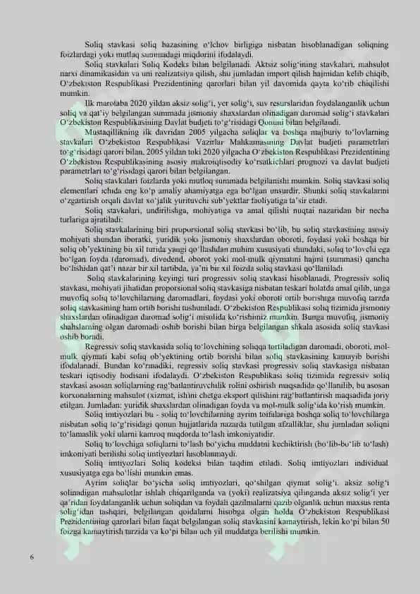 «SOLIQLAR VA SOLIQQA TORTISH» FANIGA KIRISH 6