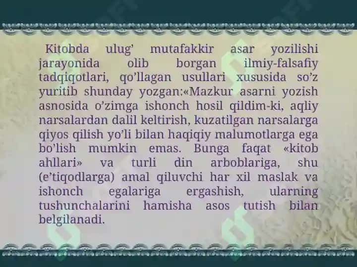 O’rta Osiyo allomalari va ularning ilmiy me’rosi. 3