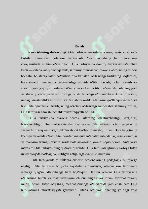 Tarbiyada oilaviy udumlar va an`analar. 3