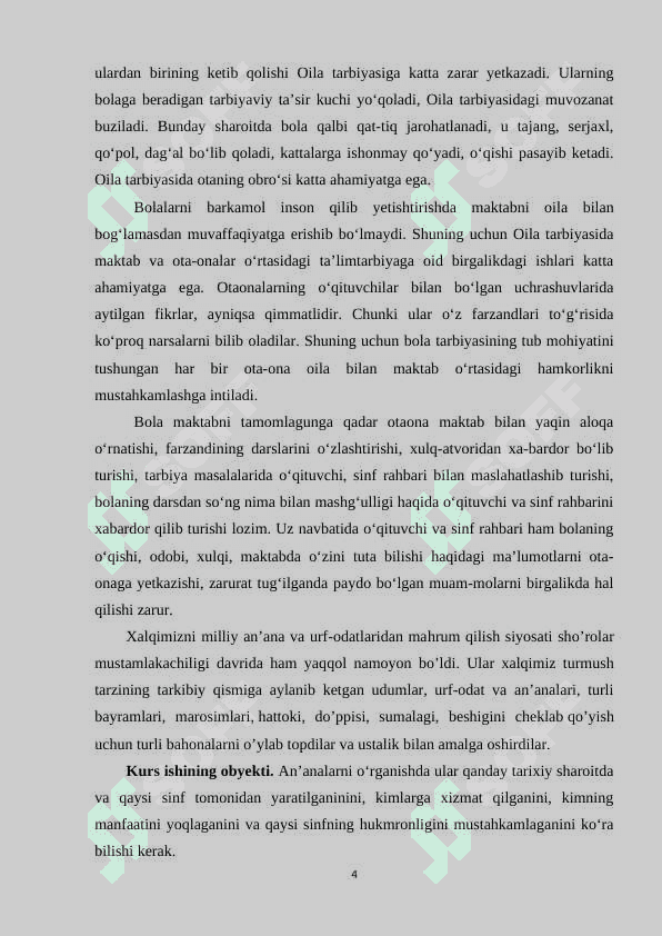 Tarbiyada oilaviy udumlar va an`analar. 4