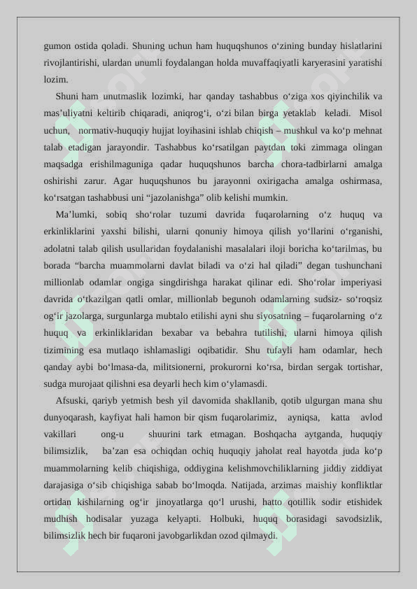 YURIST FAOLIYATIDA TASHABBUSKORLIK, KREATIVLIK VA MASALAGA IJODIY YONDASHUV 4