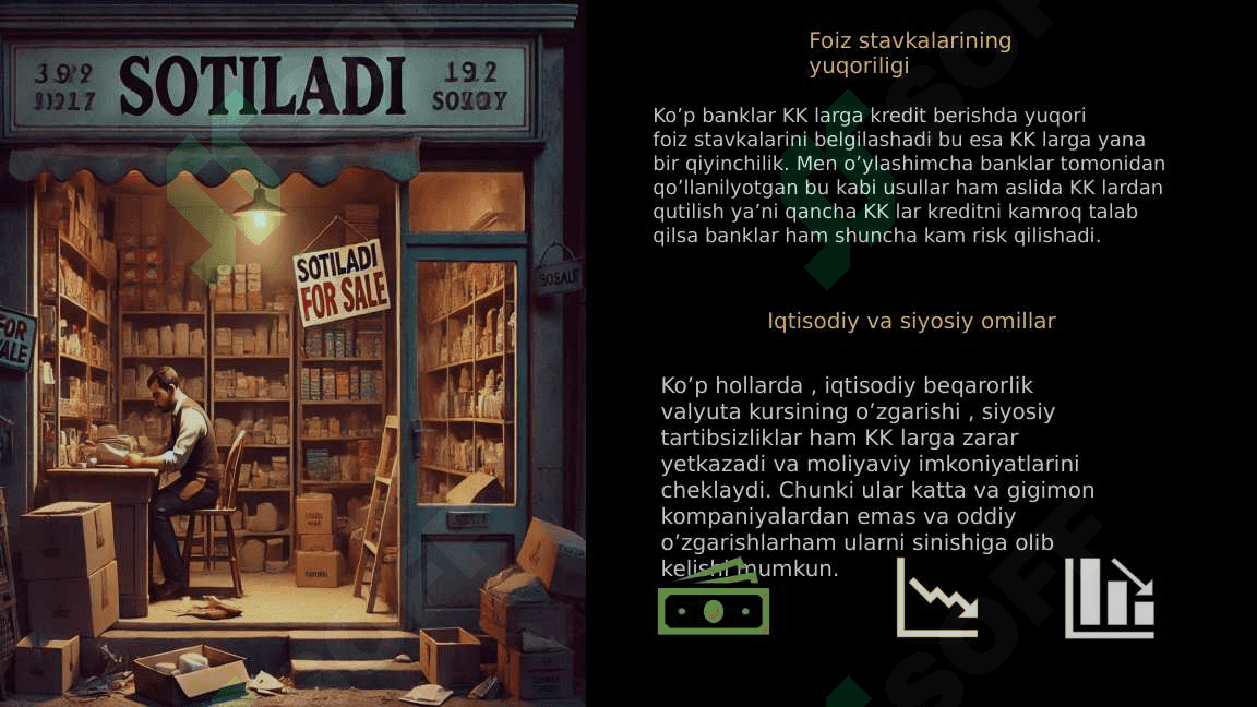 Iqtisodiyot nazaryasi fanidan Kichik va o'rta bizneslarning moliyaviy muammolari va ularni bartaraf etish yo'llari 5