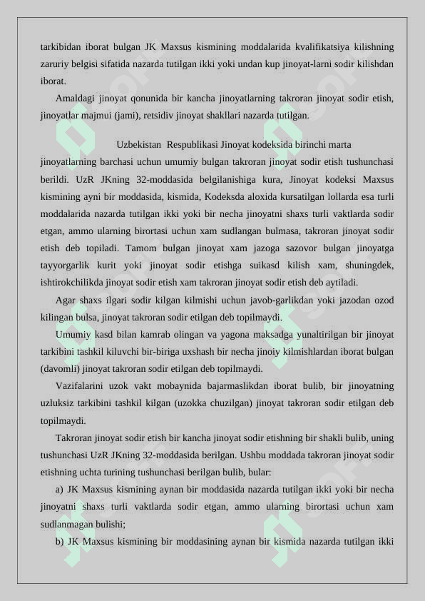 Bir qancha jinoyat sodir etish 24 8