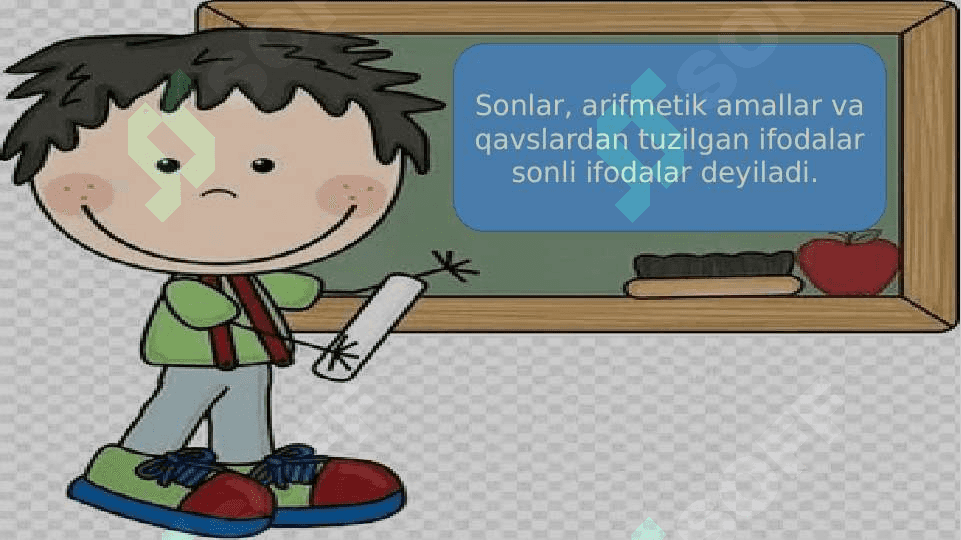 Sonli va o`zgaruvchili ifodalar.Ayniyat va ayniy shakl almashtirish 2