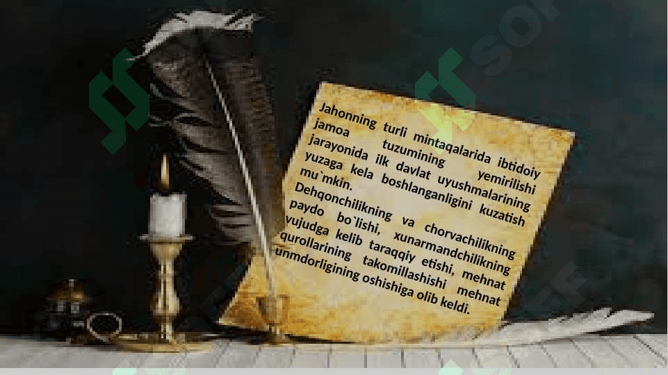 O`zbek davlatchiligining tarixiy bosqichlari (O`zbekiston hududidagi davlatlar tarixi misolida) 2