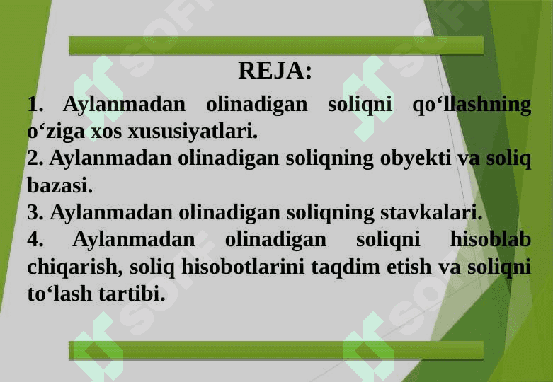 Aylanmadan olinadigan soliq 2