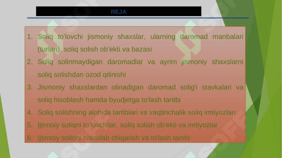 Jismoniy shaxslardan olinadigan daromad solig‘i. 2