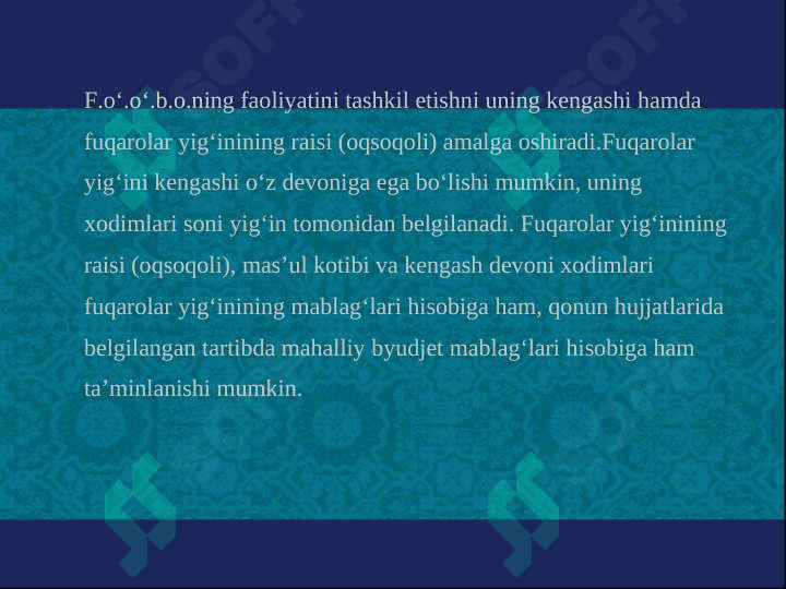 O’zbekistonda Mahalliy o‘zini-o‘zi boshqarish organlari 8