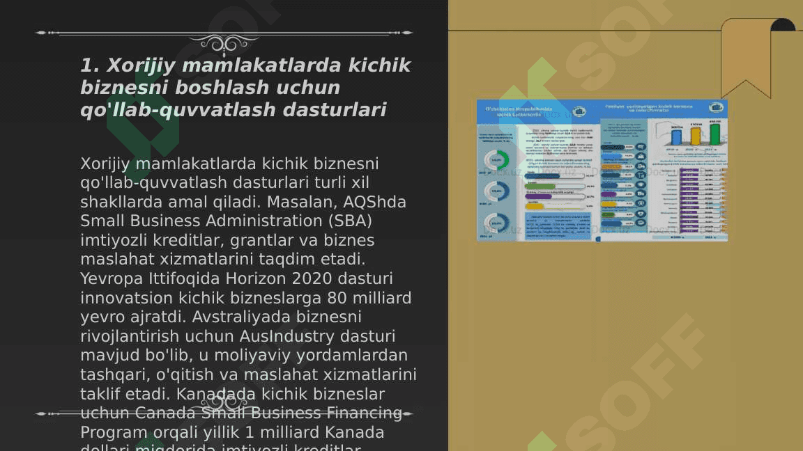 Xorijiy mamlakatlarda kichik biznes va xususiy tadbirkorlikni rivojlanishi 3