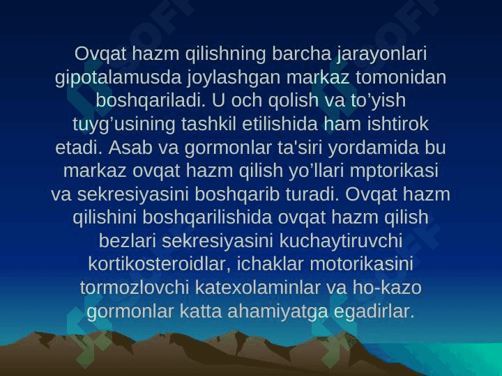OVQAT HAZM QILISH A’ZOLARI SISTEMASI KASALLIKLARI 6