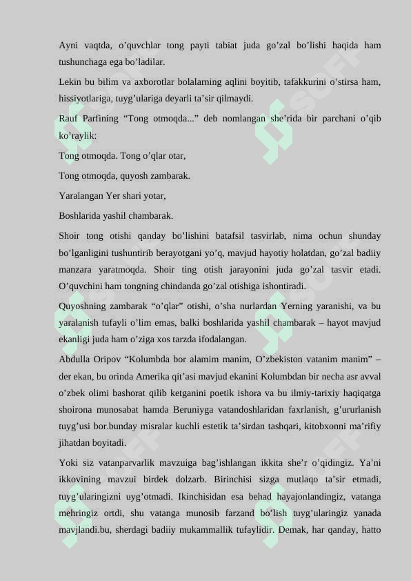 SINFDAN TASHQARI O’QISH UCHUN KITOB TANLASH 5
